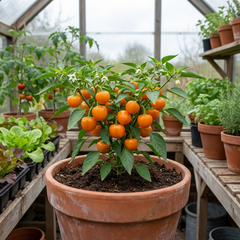 Sweet Pepper Snack Orange, Ready to Plant in Your Garden