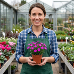 Silene Schafta Hardy Perennial Plants, Pink Flowering Ground Cover for Rockery, Litre Root Ball