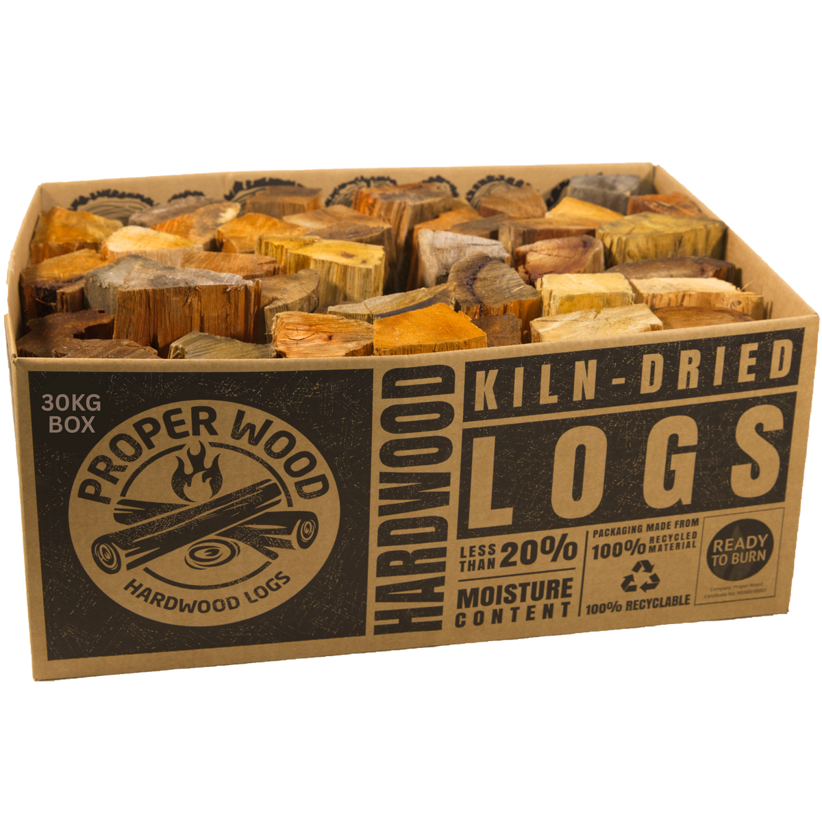 Box of Kiln Dried Hardwood Logs