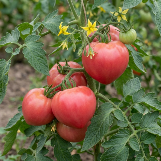 Set of 3 or 6 Large Plants - Tomato Rose Crush Variety, Ready to Plant in Your Garden