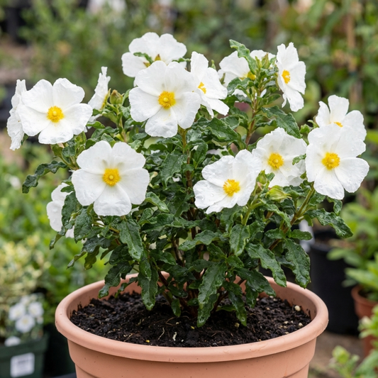 Cistus Thrive Rock Rose Plant, Hardy Evergreen Flowering Shrub, Litre Root Ball