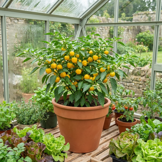 Sweet Pepper Snack Yellow, Ready to Plant in Your Garden
