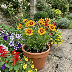 Coreopsis Uptick Gold Bronze Hardy Perennial Plants, Bee Friendly Summer Flowering, 1 Litre Root Ball