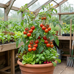 Set of 3 or 6 Large Plants - Tomato Shirley Variety, Ready to Plant in Your Garden