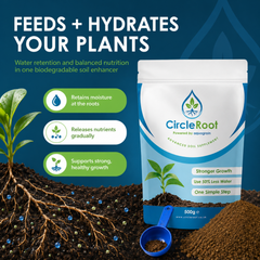 CircleRoot Advanced Soil Enhancer - Use 50% Less Water, 1 x 500grm Pouch