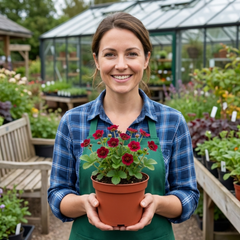 Potentilla Miss Wilmott Hardy Perennial Shrub Plants, Bee Friendly Summer Flowering, Outdoor Garden Ready, 1 Litre Root-Ball