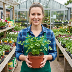 Italian Flat Leaf Parsley (Petroselinum crispum) Herb Plants, Fresh Kitchen Garden Ready, Outdoor Growing, 1 Litre Root-Ball