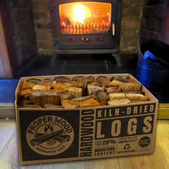 Box of Kiln Dried Hardwood Logs