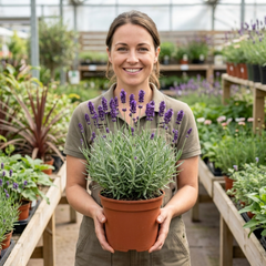1 Lavender Essence Purple Hardy Perennial Plant, Fragrant Bee Friendly Garden Shrub, 2 Litre Root Ball