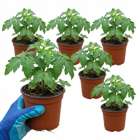 Set of 3 or 6 Large Plants - Tomato Summerlast Variety, Ready to Plant in Your Garden