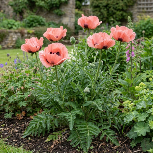 1 Oriental Papaver Paradiso Hardy Perennial Poppy Plant, Outdoor Garden Ready, 3 Litre Root-Ball