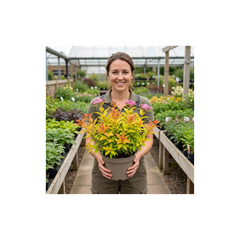 Spiraea Goldflame Plant, Hardy Japanese Spirea Flowering Shrub, Garden Ready, 17cm Root-Ball