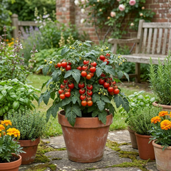 Set of 3 or 6 Large Plants - Tomato Summerlast Variety, Ready to Plant in Your Garden