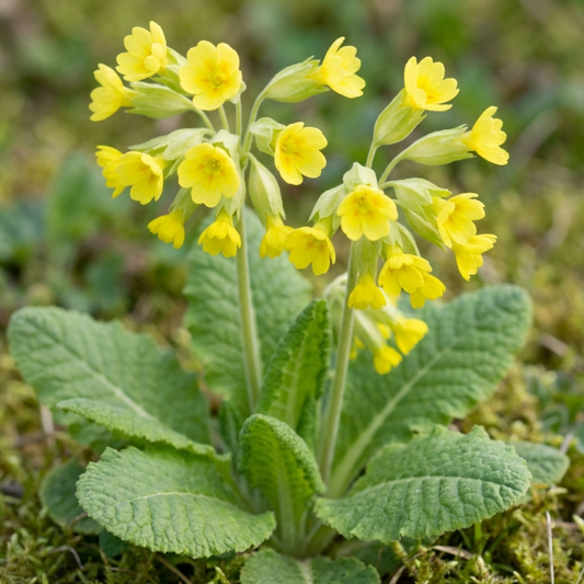 Primula Veris Yellow Cowslip Primrose Plants, Hardy Perennial, Spring Flowering, Outdoor Garden Ready, 1 Litre Root-Ball