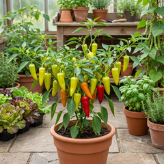 Chilli Pepper Plants - Hungarian Hot Wax, Ready to Plant in Your Garden