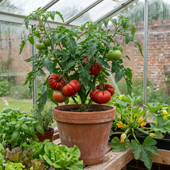 Set of 3 or 6 Large Plants - Tomato Bush Steak (Megabyte), Ready to Plant in Your Garden