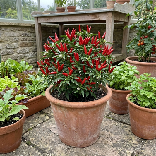 Chilli Pepper Plants - Thai Dragon, Ready to Plant in Your Garden