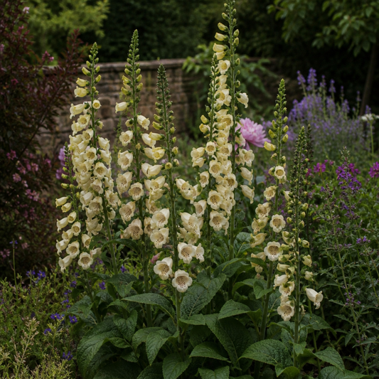 1 Large Plant - Digitalis Dalmatian Cream, Ready to Plant in Your Garden, 2L Pot