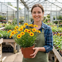Coreopsis Presto Hardy Perennial Plants, Golden Yellow Summer Flowering, Outdoor Garden Ready, 1 Litre Root Ball