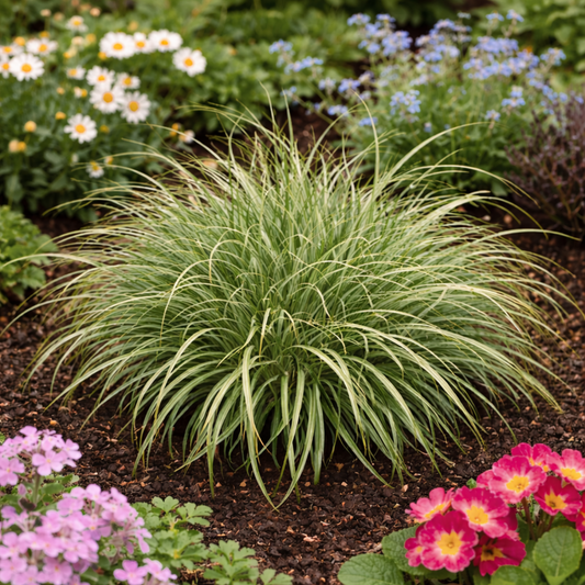 1 Carex Evercream Ornamental Grass Plant, Evergreen Hardy Perennial Sedge, 2 Litre Root Ball