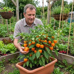 Sweet Pepper Snack Orange, Ready to Plant in Your Garden