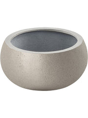 Grigio Plant Pot 44cm Height 89cm Dia Low Balloon Metallic Champagne