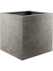 Grigio Plant Pot 60cm Height 50cm Dia Cube Natural Concrete