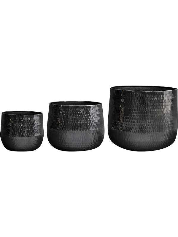 Jenna Plant Pot 38cm Height cm Dia Pot Lead (set of 3)