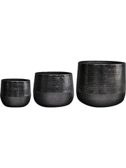 Jenna Plant Pot 38cm Height cm Dia Pot Lead (set of 3)