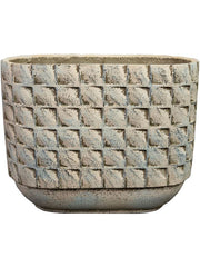 Jim Plant Pot 21cm Height 11cm Dia Planter White Earth