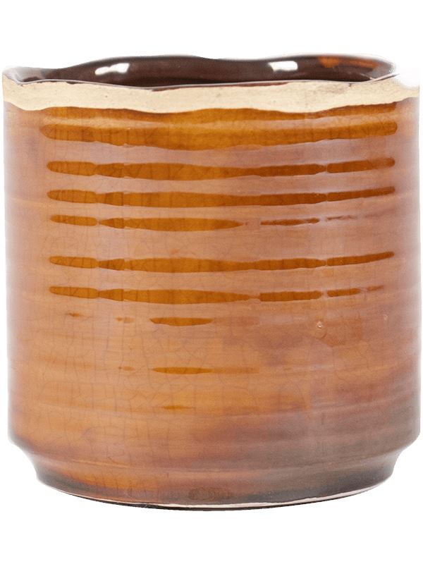 Jordy Plant Pot 11cm Height 10cm Dia Pot Caramel
