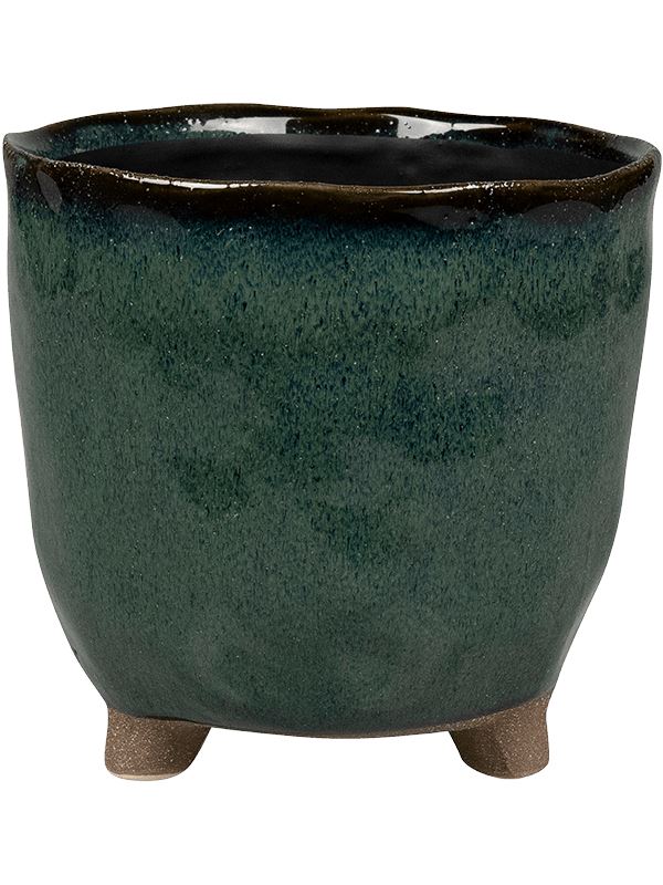 Kaat Plant Pot 18cm Height 16cm Dia Pot Petrol
