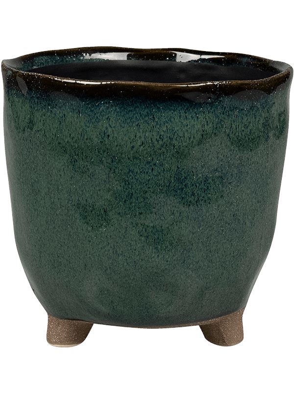 Kaat Plant Pot 14cm Height 12cm Dia Pot Petrol