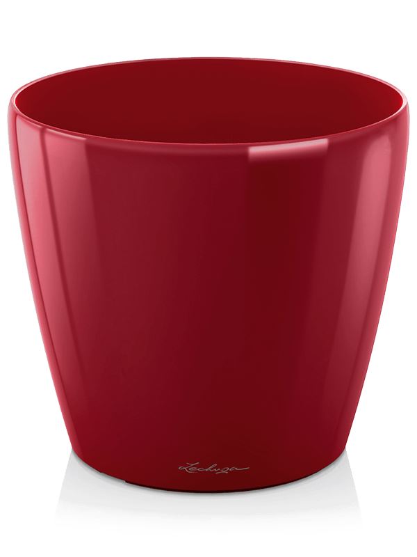 Lechuza Classico Plant Pot 26cm Height 26cm Dia Scarlet Red High-gloss