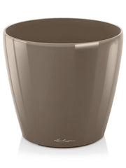 Lechuza Classico Plant Pot 26cm Height 26cm Dia Taupe High Gloss Pots & Planters