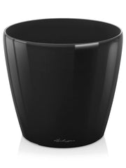 Lechuza Classico Plant Pot 32cm Height 33cm Dia Black High Gloss Pots & Planters