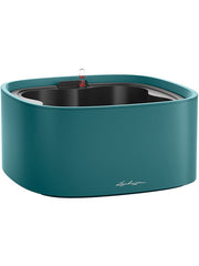 Lechuza Pila Color Stick Plant Pot 16.6cm Height 33cm Dia All Inclusive Set Petrol Blue Pots & Planters