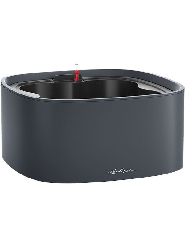 Lechuza Pila Color Stick Plant Pot 16.6cm Height 33cm Dia All Inclusive Set Slate Pots & Planters