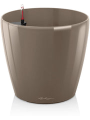 Lechuza Premium Classico 60 Plant Pot 56cm Height 57cm Dia All Inclusive Set Taupe High Gloss Pots & Planters