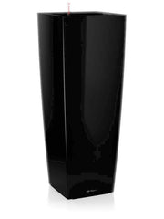 Lechuza Premium Cubico Alto Plant Pot 105cm Height 34.5cm Dia All Inclusive Set Black High Gloss Pots & Planters