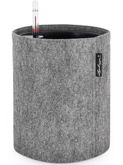 Lechuza Trendcover 23 Felt Plant Pot 33cm Height 27.9cm Dia All In One Dark Grey Pots & Planters