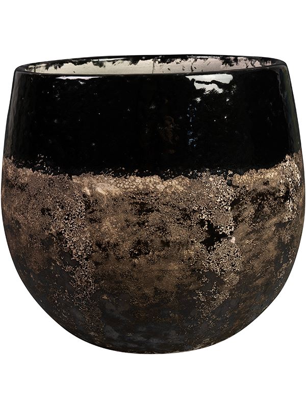 Lindy Plant Pot 20cm Height 17cm Dia Pot Black Pots & Planters
