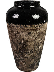 Lindy Plant Pot 50cm Height 14cm Dia Bottle Black Pots & Planters