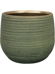 Lydia Plant Pot 16cm Height 15cm Dia Pot Shiny Green