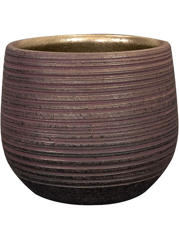 Lydia Plant Pot 16cm Height 15cm Dia Pot Shiny Purple