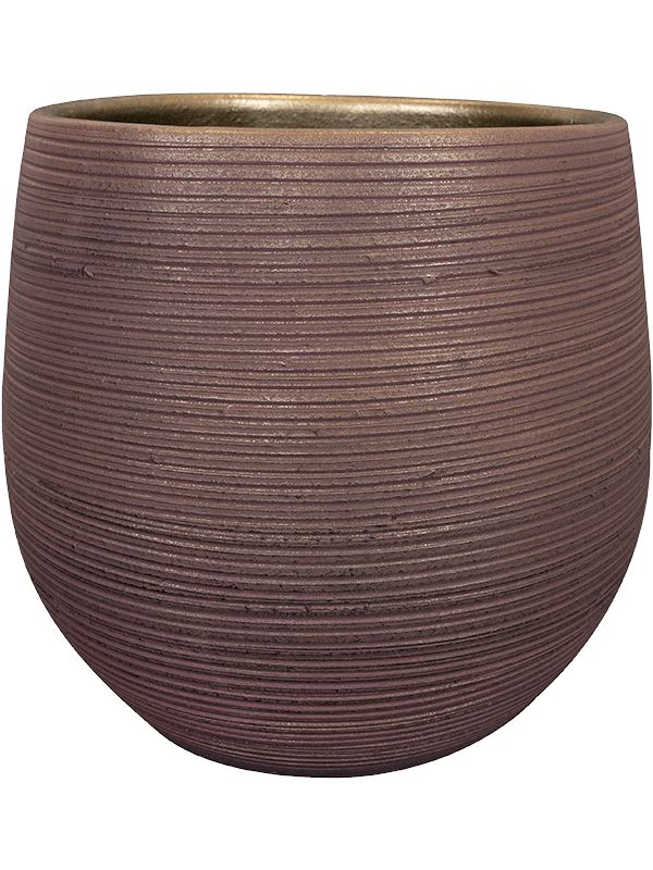 Lydia Plant Pot 28cm Height 27cm Dia Pot Shiny Purple