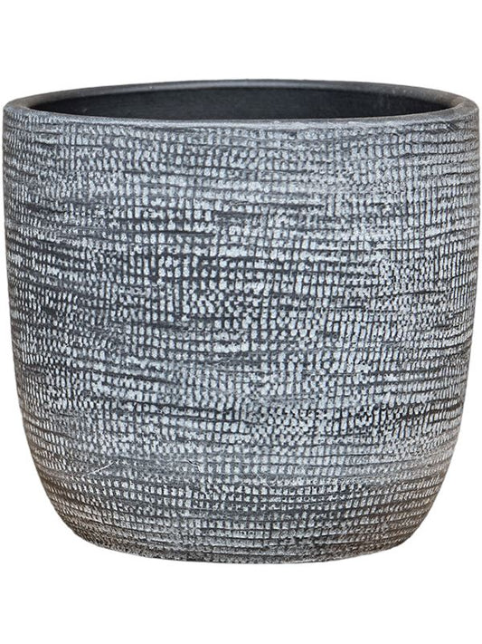 Magna Plant Pot 14cm Height 12cm Dia Pot Dark Grey Pots & Planters