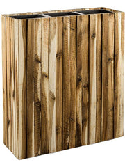 Marrone Verticale (with liner) Plant Pot 90cm Height 26cm Dia Divider Naturel