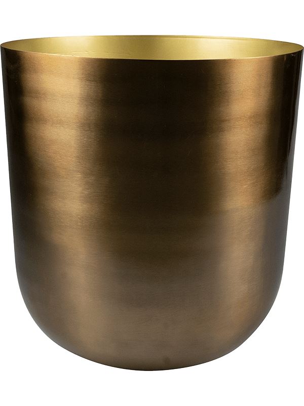 Mayk Plant Pot 26cm Height 24.5cm Dia Pot Gold