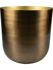 Mayk Plant Pot 26cm Height 24.5cm Dia Pot Gold